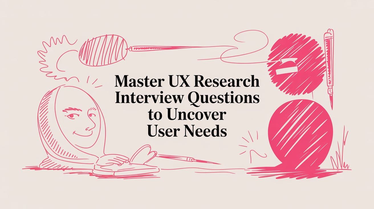 Master ux research interview questions to uncover user needs