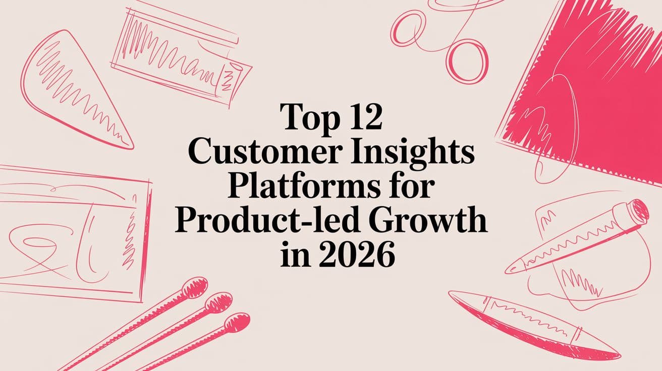 Top 12 Customer Insights Platforms for Product-Led Growth in 2026