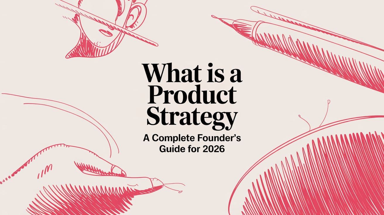 What Is a Product Strategy A Complete Founder's Guide for 2026