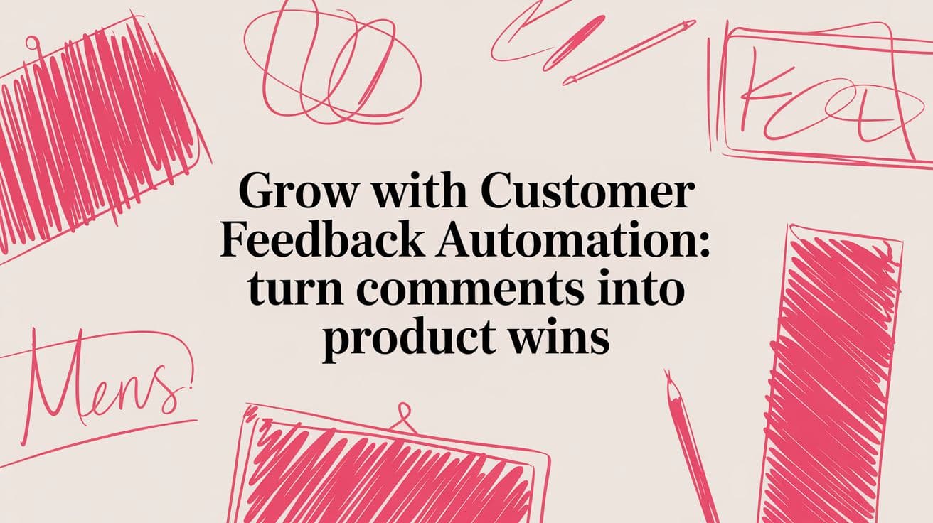 Grow with customer feedback automation: Turn comments into product wins