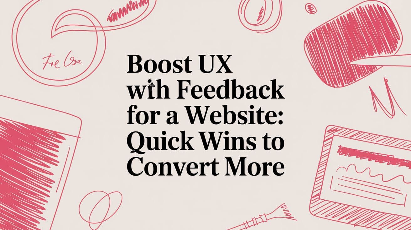 Boost UX with feedback for a website: Quick Wins to Convert More